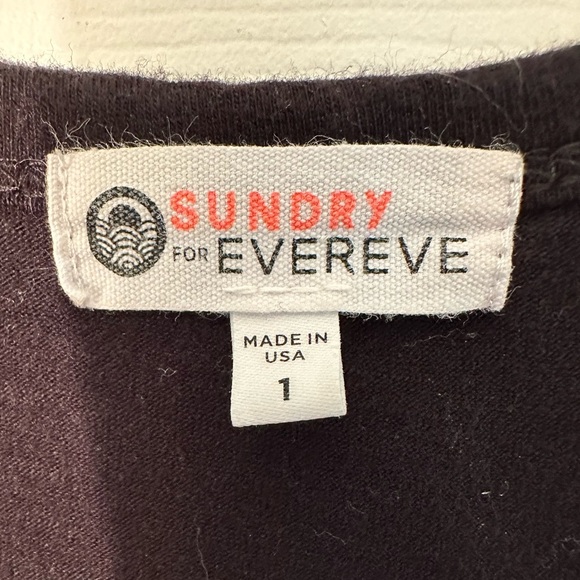 SUNDRY x EVEREVE Black Weekender Tank Racerback Dress Drawstring POCKET 1 SM USA - Picture 6 of 14